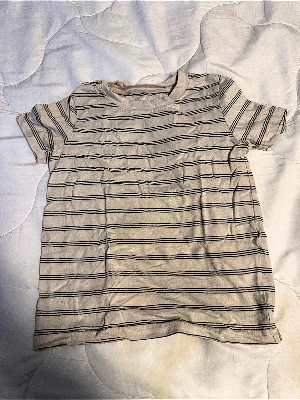 3 Carter's Boys Size 5T Striped Short Sleeve Tee bundle